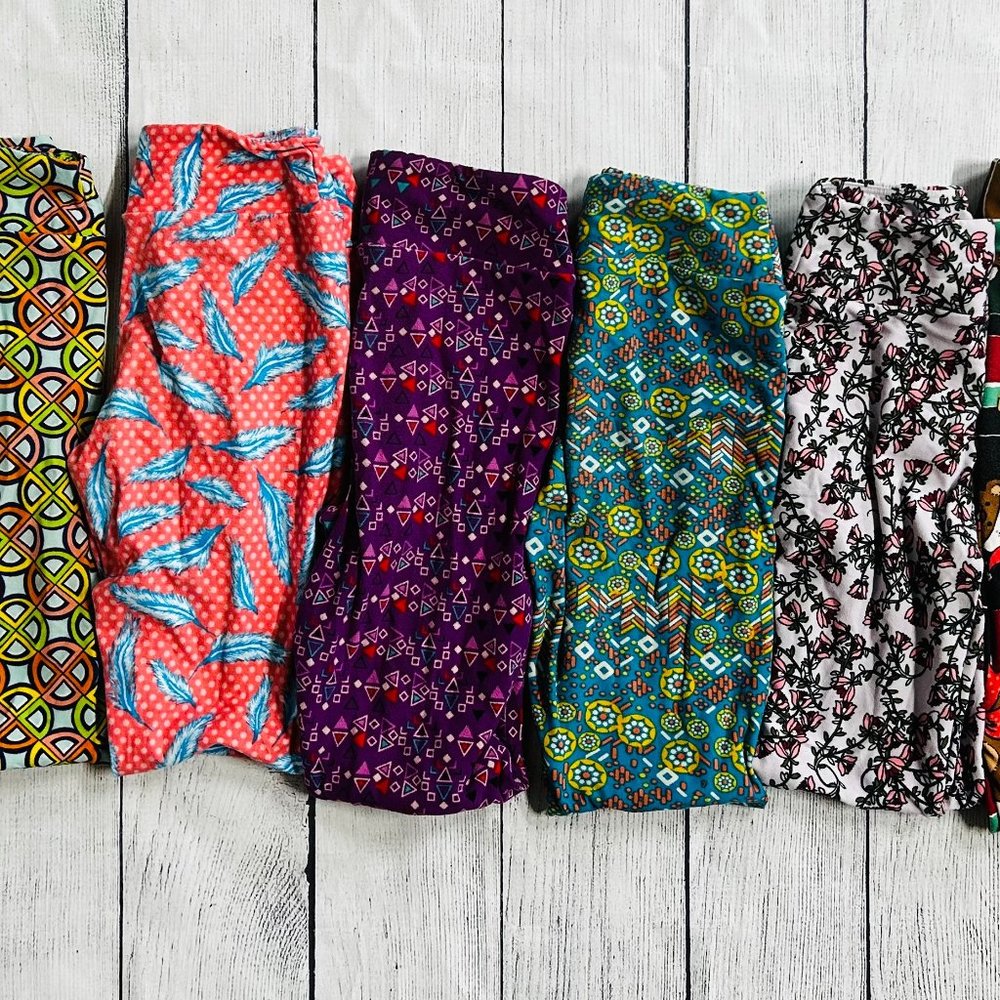 Lularoe Girls Tween Leggings Bundle Set of 8